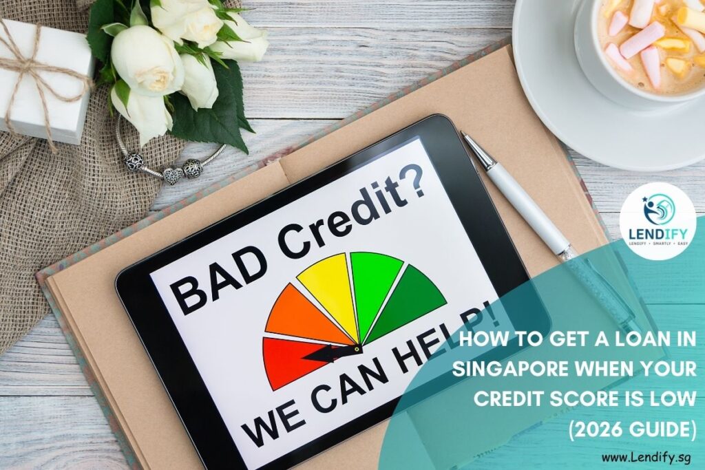 Person applying for a personal loan in Singapore with a low credit score