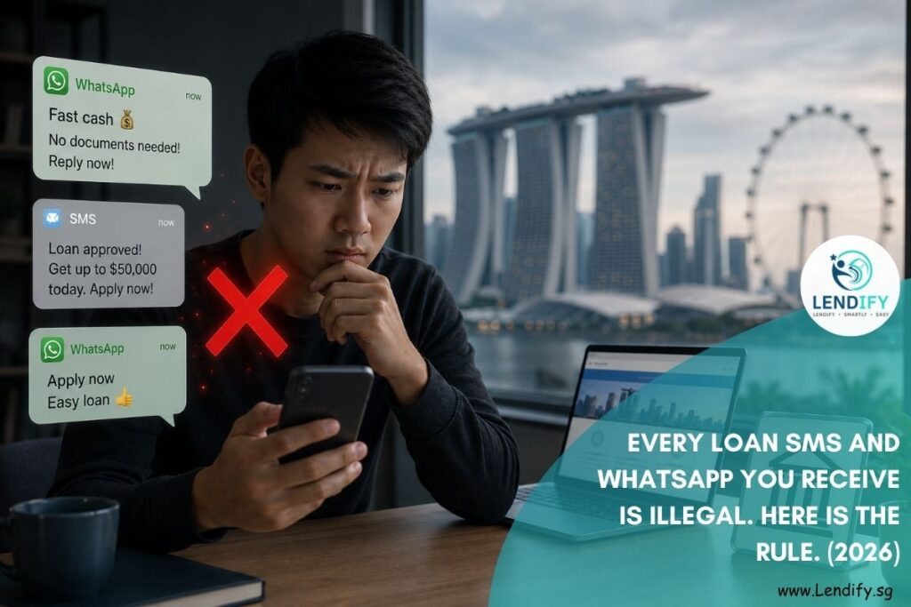 why unsolicited loan SMS and WhatsApp messages in Singapore are always illegal