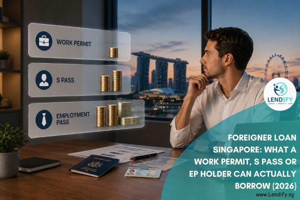 borrowing limits for foreigners on work permit S Pass and employment pass in Singapore