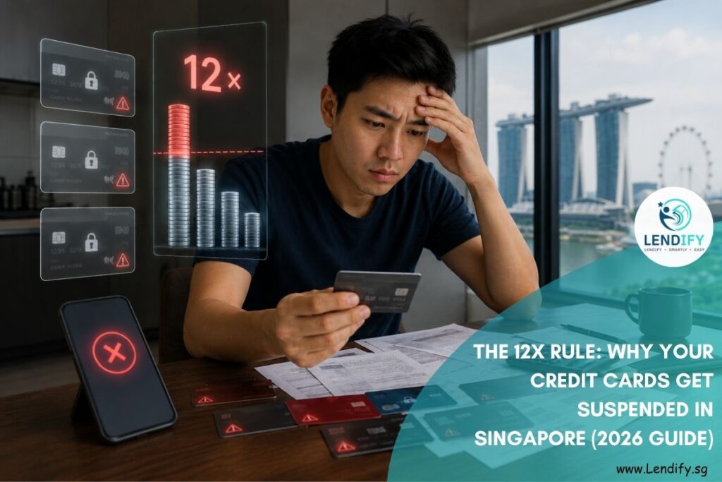 explanation of the MAS unsecured borrowing limit and credit card suspension in Singapore